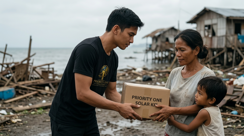 Solar kit relief support image
